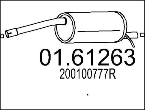 Endschalldämpfer MTS 01.61263 Bild Endschalldämpfer MTS 01.61263