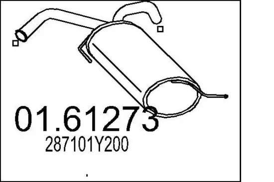 Endschalldämpfer MTS 01.61273 Bild Endschalldämpfer MTS 01.61273