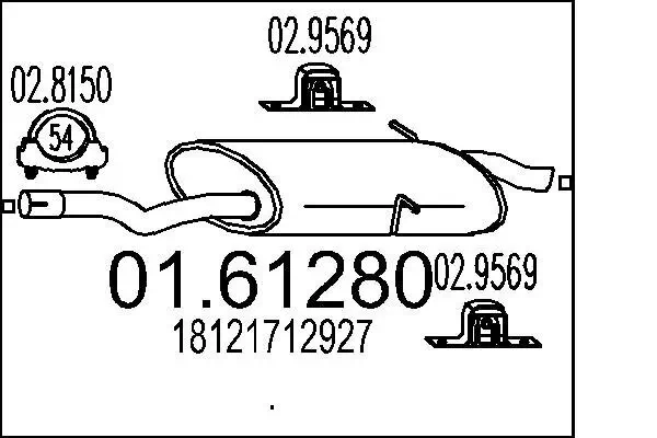 Endschalldämpfer MTS 01.61280