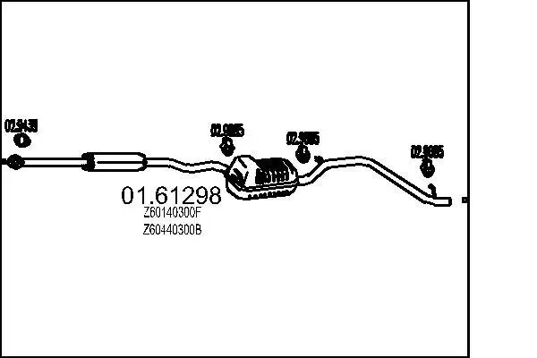 Endschalldämpfer MTS 01.61298