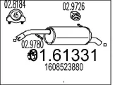 Endschalldämpfer MTS 01.61331