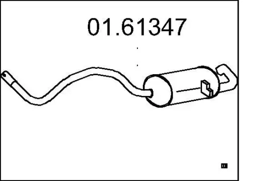 Endschalldämpfer MTS 01.61347 Bild Endschalldämpfer MTS 01.61347