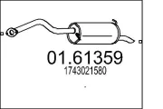 Endschalldämpfer MTS 01.61359