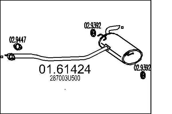 Endschalldämpfer MTS 01.61424