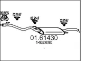 Endschalldämpfer MTS 01.61430