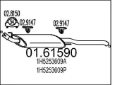 Endschalldämpfer MTS 01.61590