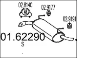 Endschalldämpfer MTS 01.62290