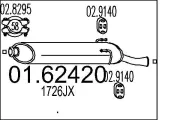 Endschalldämpfer MTS 01.62420
