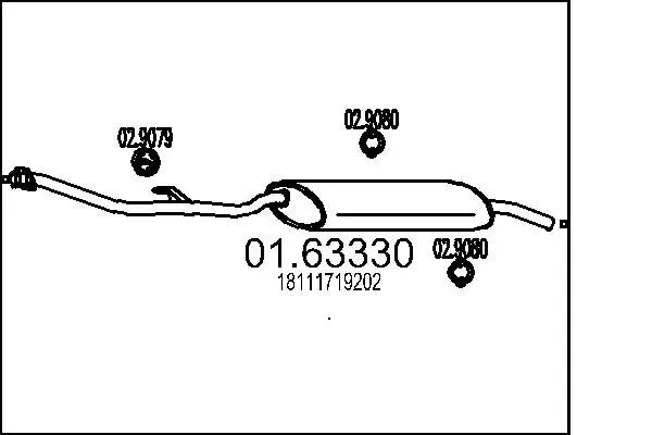 Endschalldämpfer MTS 01.63330