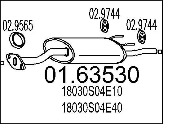 Endschalldämpfer MTS 01.63530