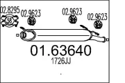 Endschalldämpfer MTS 01.63640