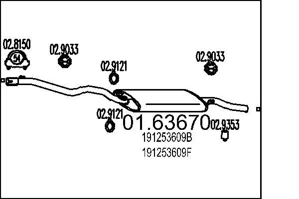 Endschalldämpfer MTS 01.63670
