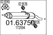 Endschalldämpfer MTS 01.63750