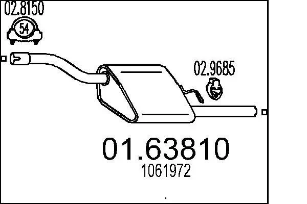 Endschalldämpfer MTS 01.63810