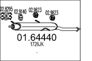 Endschalldämpfer MTS 01.64440