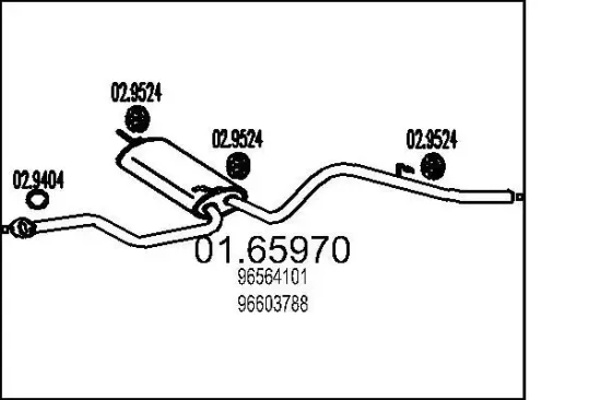 Endschalldämpfer MTS 01.65970 Bild Endschalldämpfer MTS 01.65970