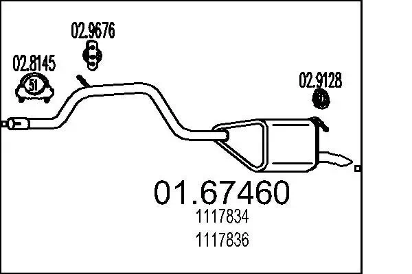 Endschalldämpfer MTS 01.67460