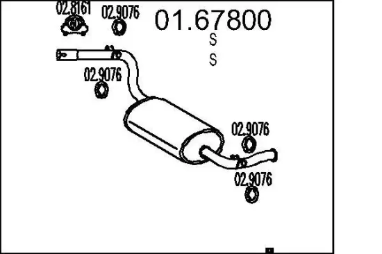 Endschalldämpfer MTS 01.67800 Bild Endschalldämpfer MTS 01.67800