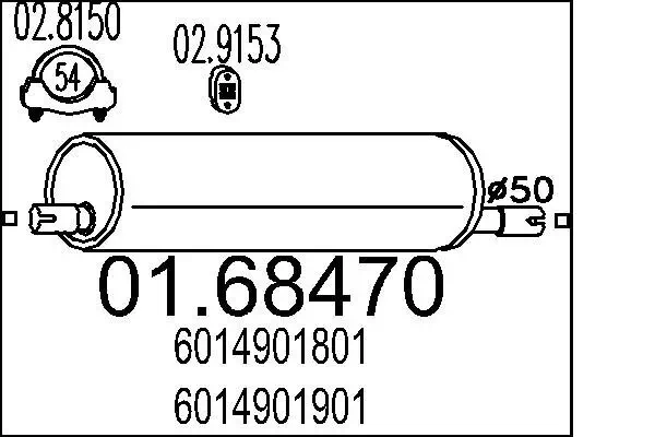 Endschalldämpfer MTS 01.68470