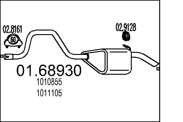 Endschalldämpfer MTS 01.68930