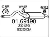 Endschalldämpfer MTS 01.69490