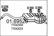 Endschalldämpfer MTS 01.69520