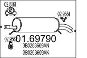 Endschalldämpfer MTS 01.69790