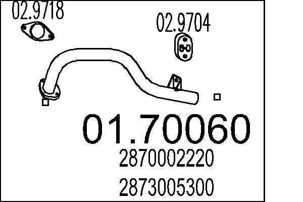 Abgasrohr MTS 01.70060