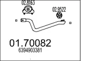 Abgasrohr hinten MTS 01.70082