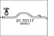 Abgasrohr hinten MTS 01.70117