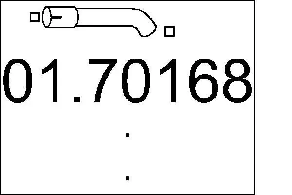 Abgasrohr MTS 01.70168