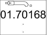 Abgasrohr hinten MTS 01.70168