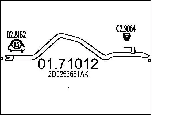 Abgasrohr MTS 01.71012