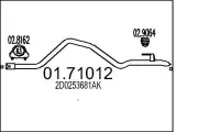 Abgasrohr hinten MTS 01.71012