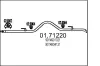 Abgasrohr hinten MTS 01.71220