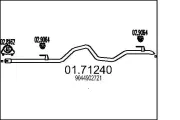 Abgasrohr hinten MTS 01.71240