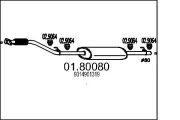 Mittelschalldämpfer MTS 01.80080