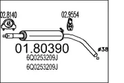 Mittelschalldämpfer MTS 01.80390