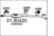 Mittelschalldämpfer MTS 01.80420