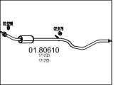 Mittelschalldämpfer MTS 01.80610
