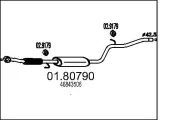 Mittelschalldämpfer MTS 01.80790