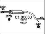 Mittelschalldämpfer MTS 01.80830