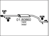 Mittelschalldämpfer MTS 01.80860
