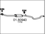 Mittelschalldämpfer MTS 01.80940