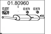 Mittelschalldämpfer MTS 01.80960