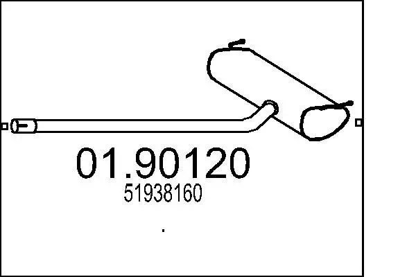 Endschalldämpfer MTS 01.90120