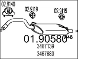 Endschalldämpfer MTS 01.90580