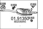 Endschalldämpfer MTS 01.91350