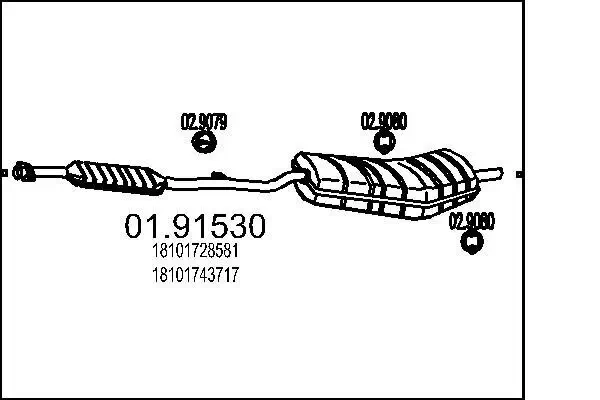 Endschalldämpfer MTS 01.91530