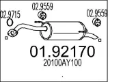 Endschalldämpfer MTS 01.92170